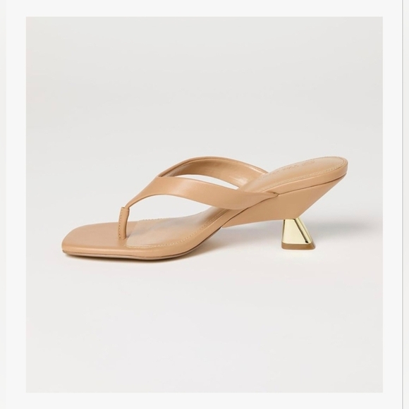 The Drop Women's Dakota Thong Scupted Heel Sandal #923, 924, 925 - Picture 13 of 14